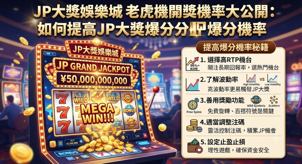 export-77 JP大獎娛樂城老虎機開獎機率大公開:如何提高JP大獎爆分機率